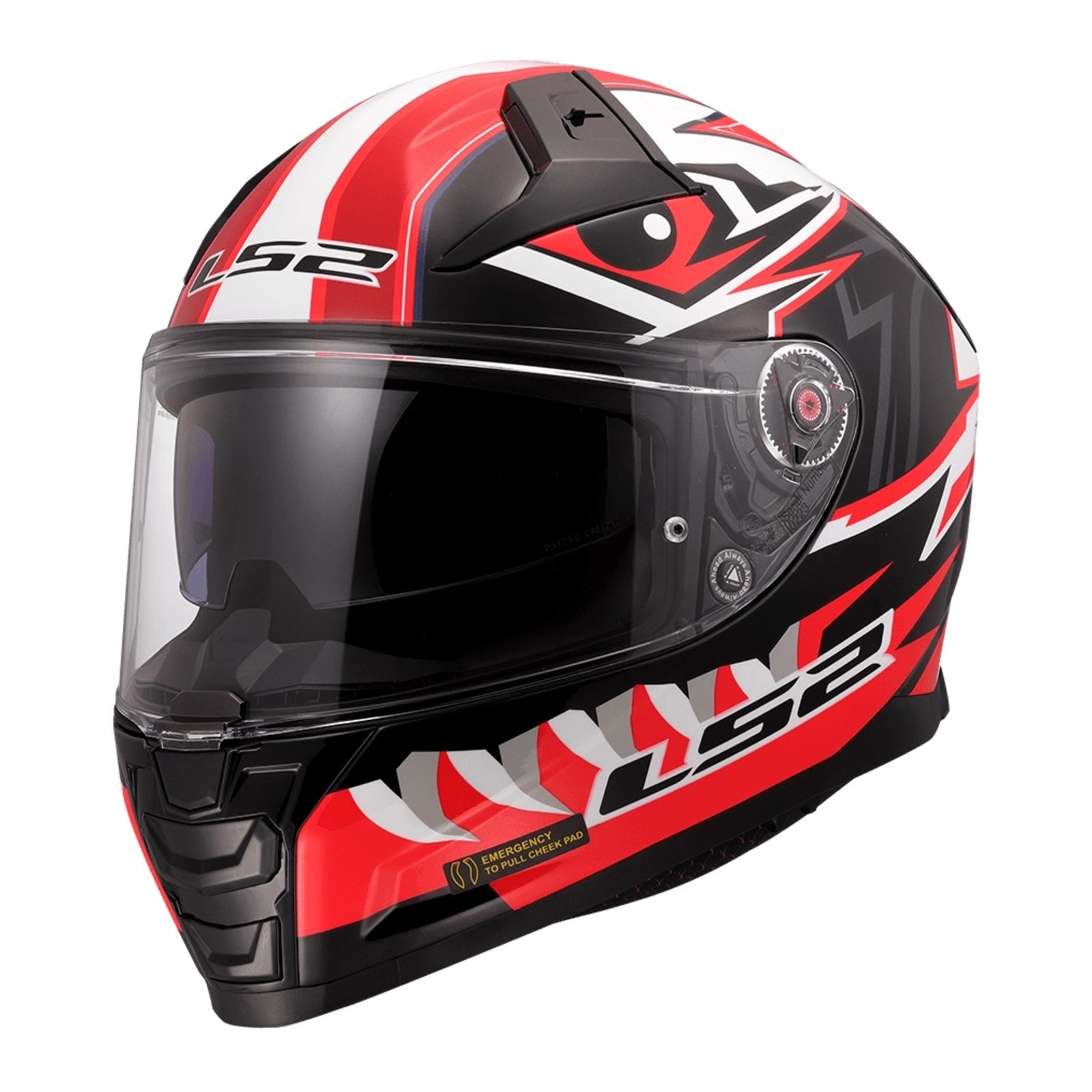 LS2 FF811 Vector II Buntri Helmet - Black / Red (L) LS2FF811BBRL#