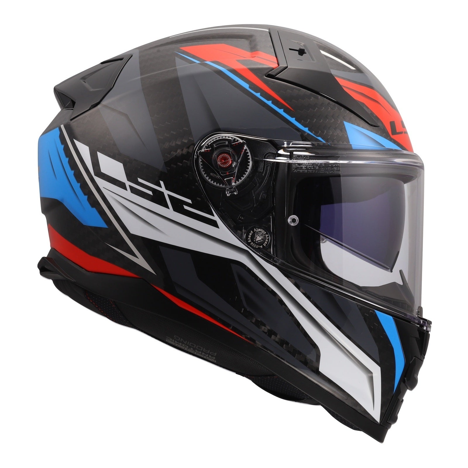 LS2 FF811 Vector II Carbon Savage Helmet - White / Blue / Red (S) LS2FF811CSWBRS#