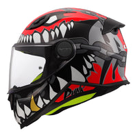 LS2 FF812 KID Helmet - Punk Grey / Red (M) LS2FF812PGRM#