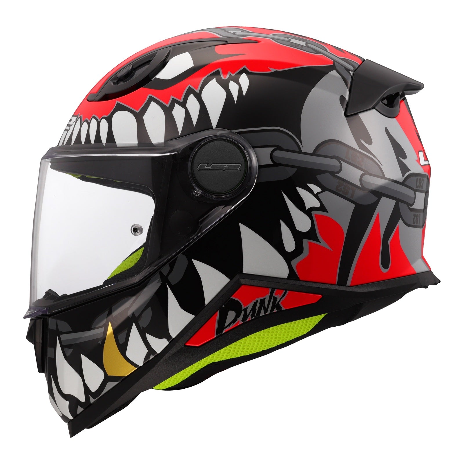 LS2 FF812 KID Helmet - Punk Grey / Red (S) LS2FF812PGRS#