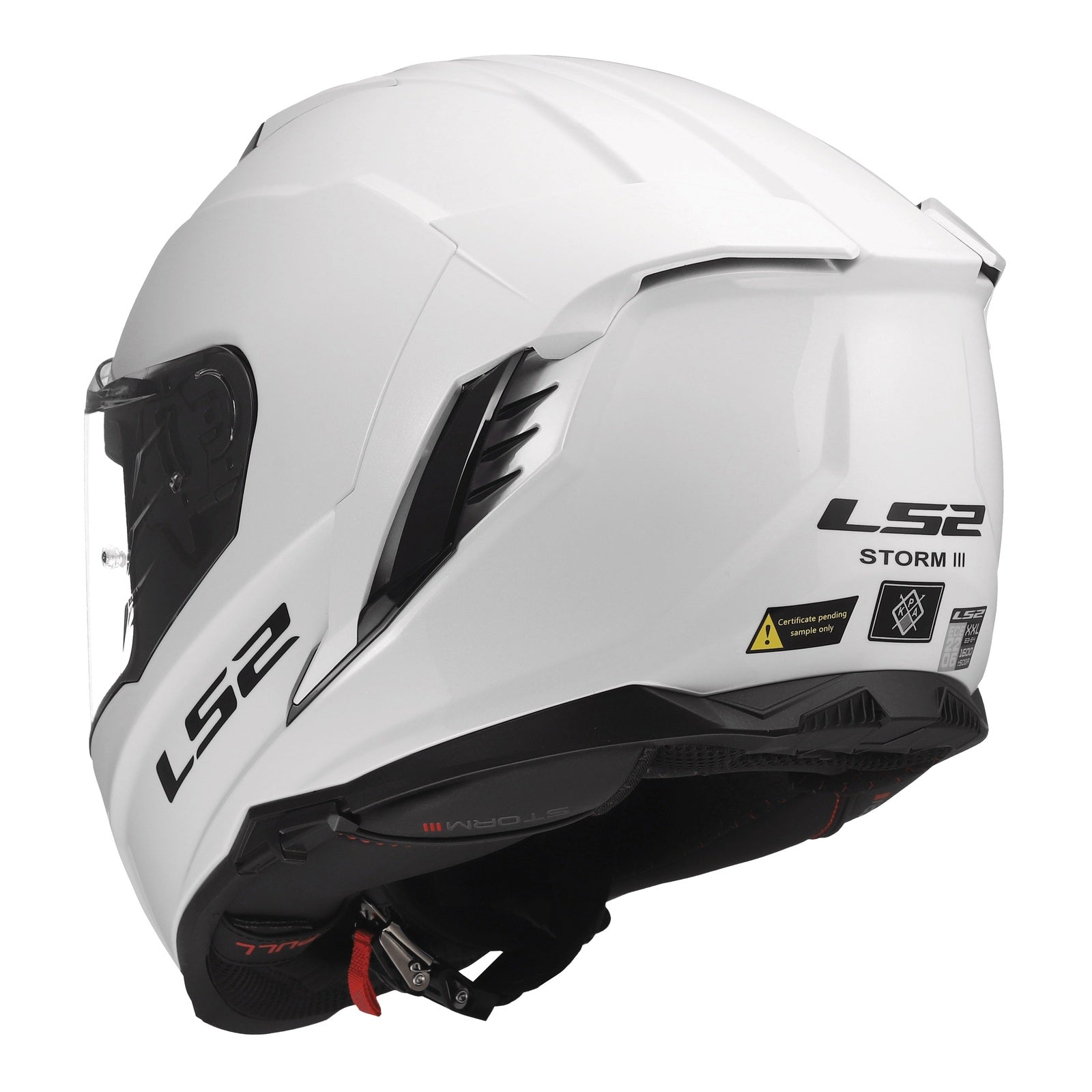 LS2 FF818 Storm III Solid Helmet - Gloss White (2XL) LS2FF818GW2XL#