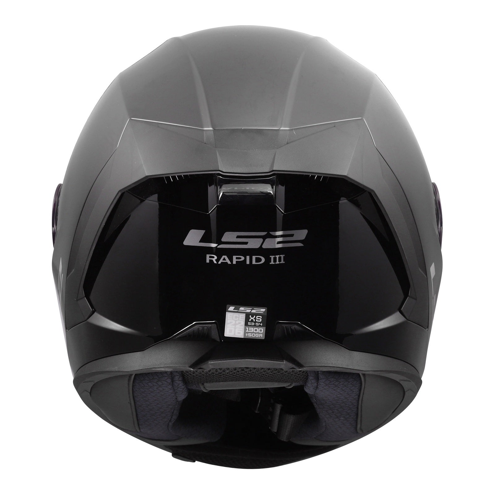 LS2 FF820 Rapid III Solid Helmet – Gloss Black (XL) LS2FF820GBXL#