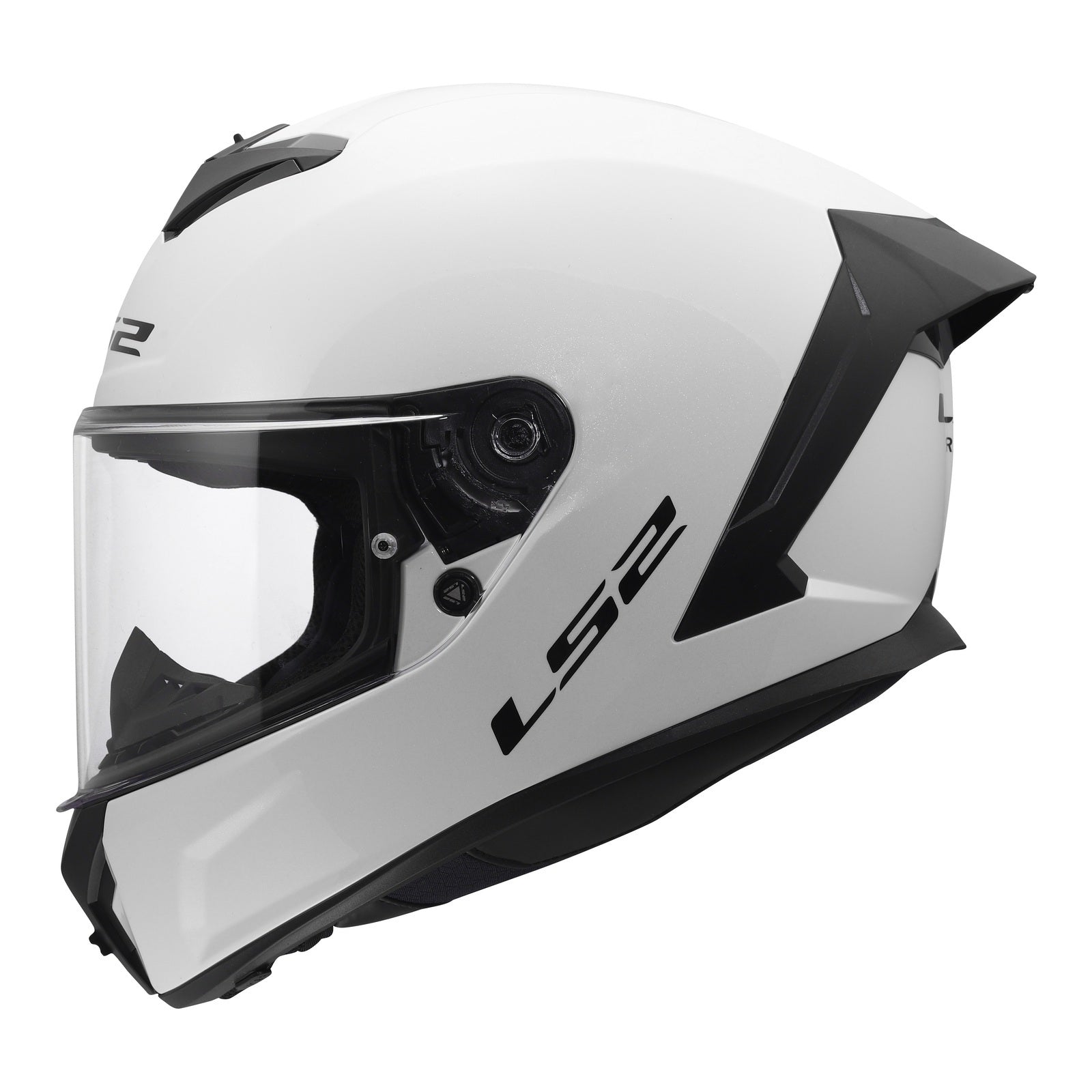 LS2 FF820 Rapid III Solid Helmet – Gloss White (M) LS2FF820GWM#