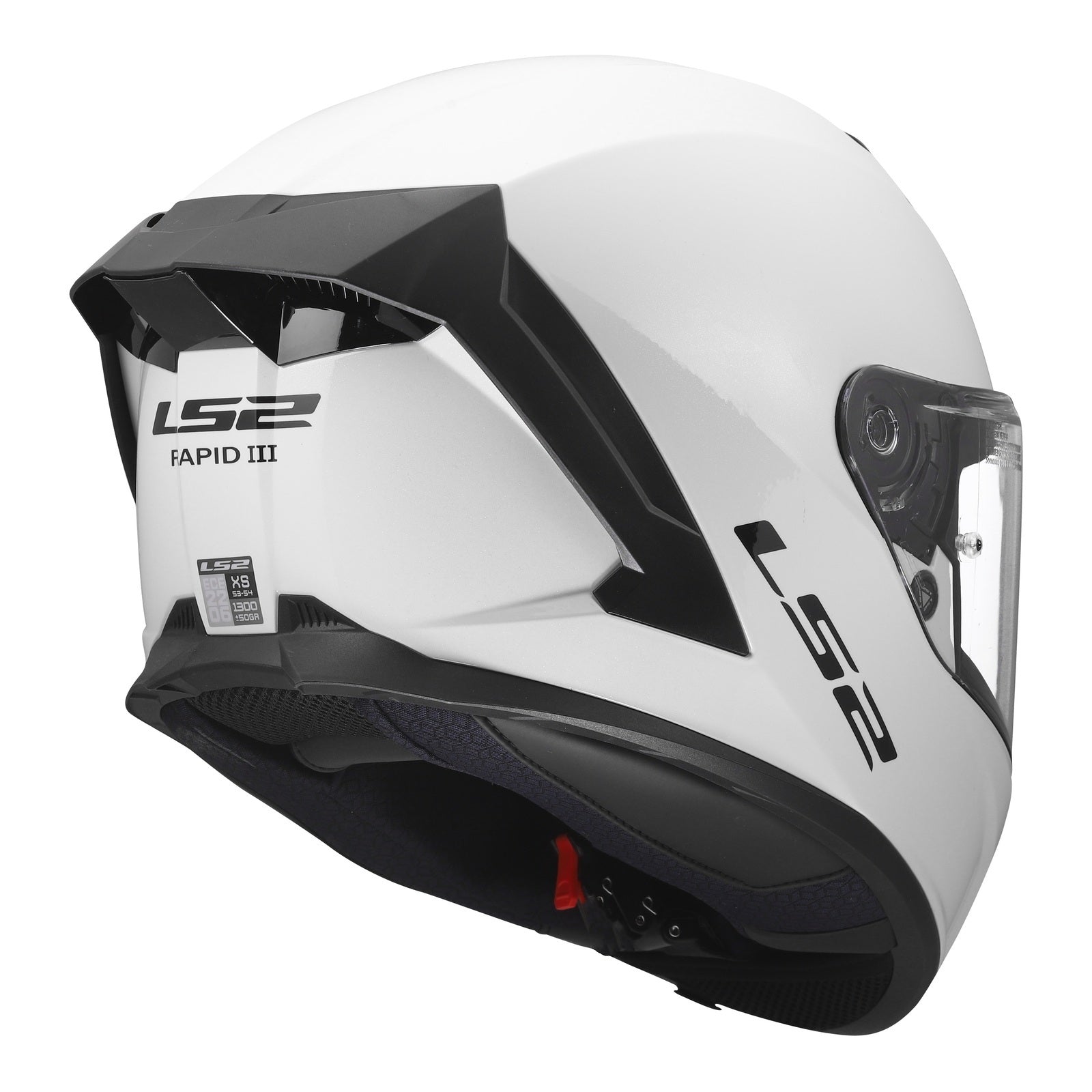 LS2 FF820 Rapid III Solid Helmet – Gloss White (XL) LS2FF820GWXL#