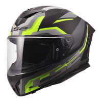 LS2 FF820 Rapid III Hyper Helmet – Black / Hi-Vis Yellow (XL) LS2FF820HBHYXL#