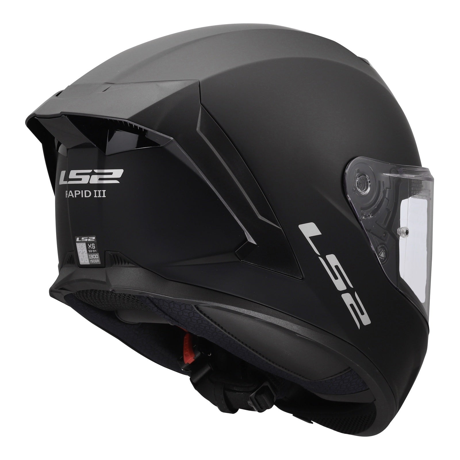 LS2 FF820 Rapid III Solid Helmet – Matte Black (3XL) LS2FF820MB3XL#