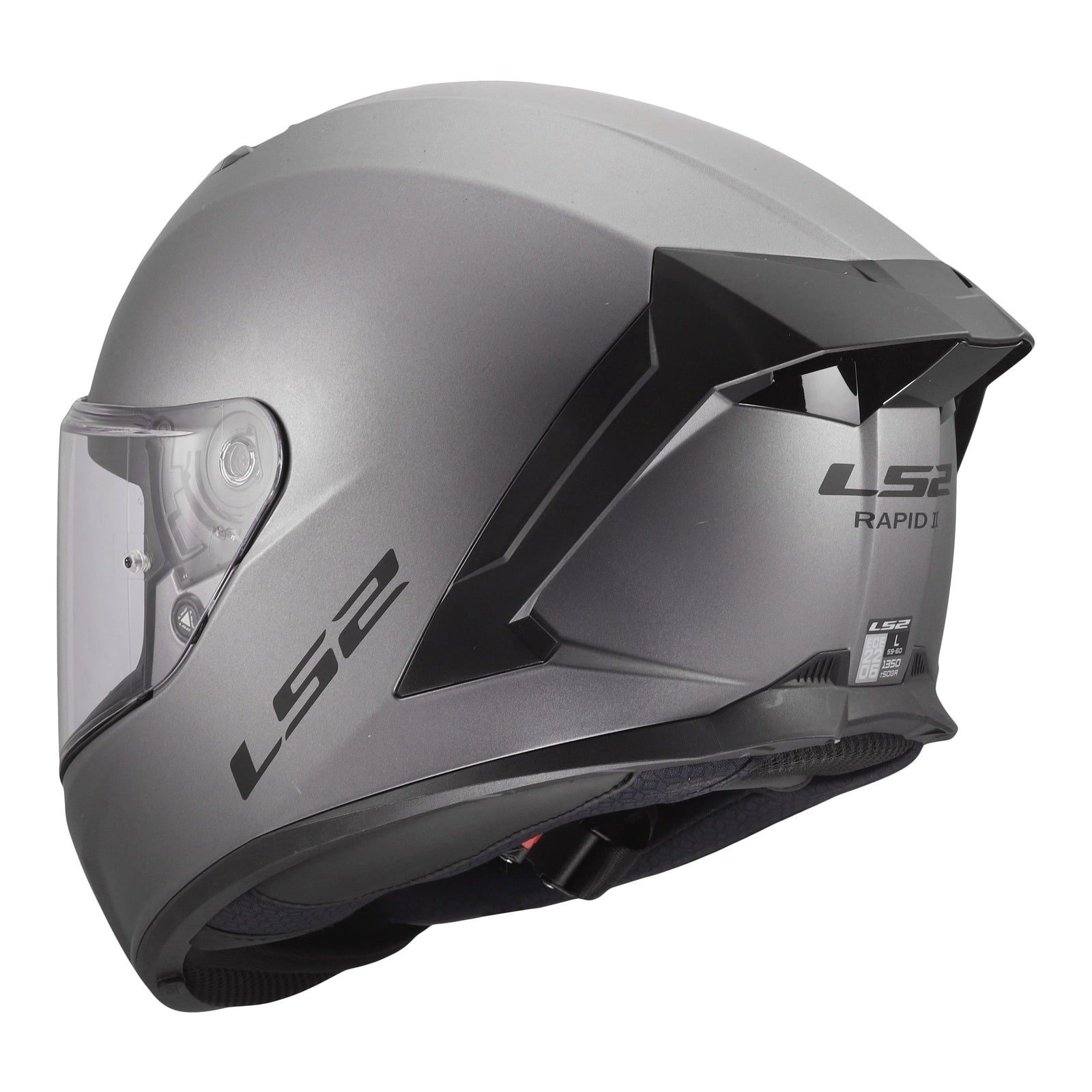 LS2 FF820 Rapid III Solid Helmet – Matte Titanium (M) LS2FF820MTM#
