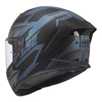 LS2 FF820 Rapid III Xtrem Helmet – Black / Blue / Petrol (L) LS2FF820XBBPL#