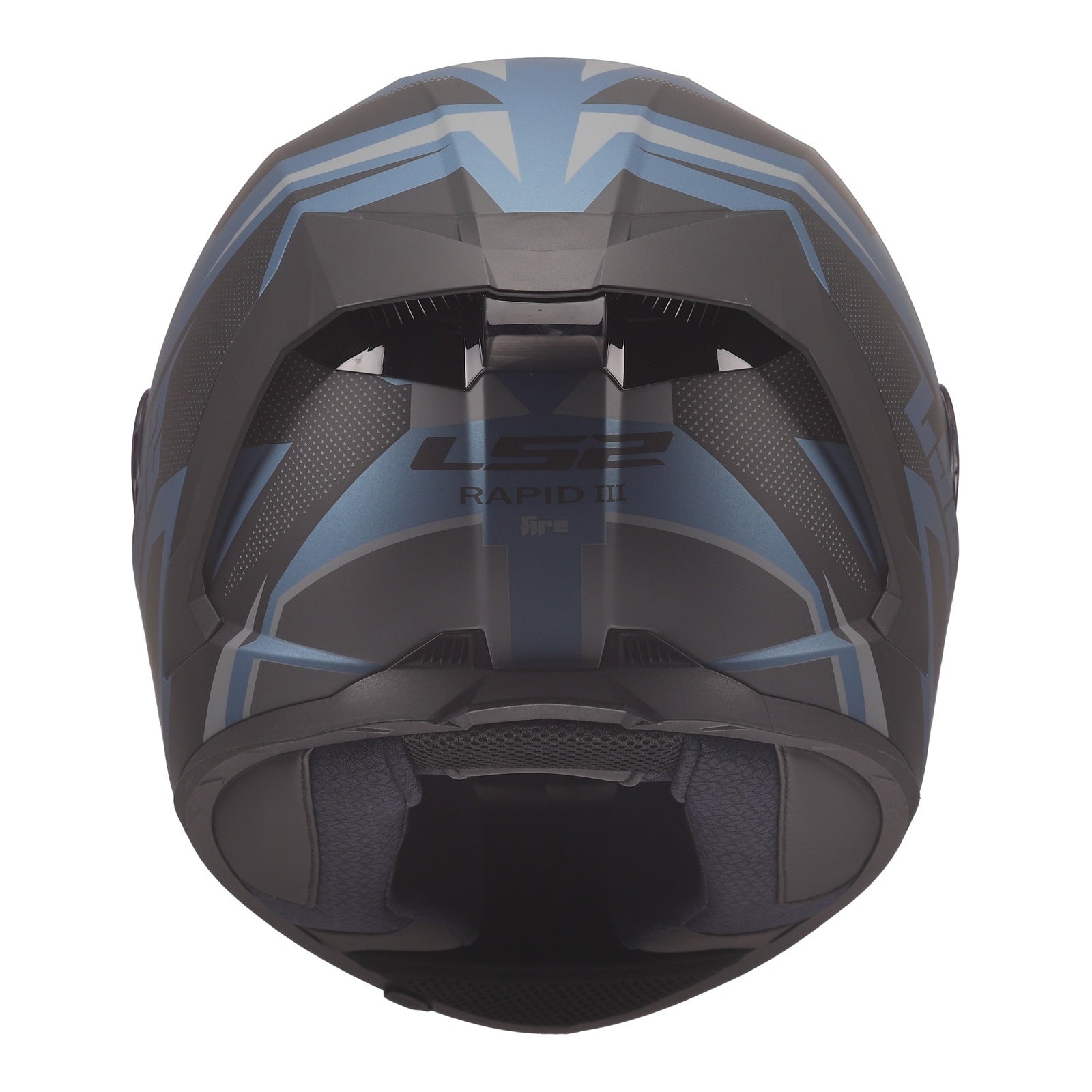 LS2 FF820 Rapid III Xtrem Helmet – Black / Blue / Petrol (XL) LS2FF820XBBPXL#
