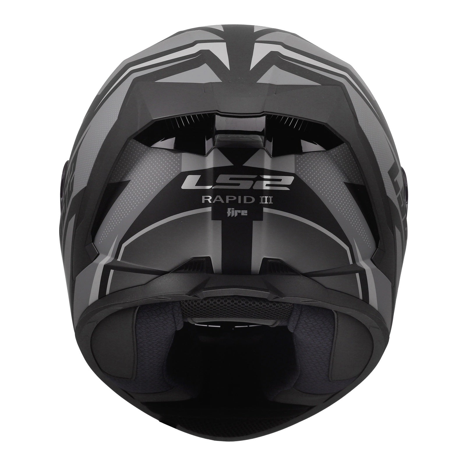LS2 FF820 Rapid III Xtrem Helmet – Black / Grey (2XL) LS2FF820XBG2XL#