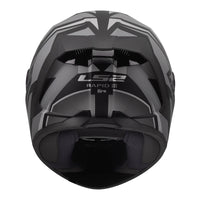LS2 FF820 Rapid III Xtrem Helmet – Black / Grey (M) LS2FF820XBGM#