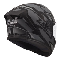 LS2 FF820 Rapid III Xtrem Helmet – Black / Grey (M) LS2FF820XBGM#
