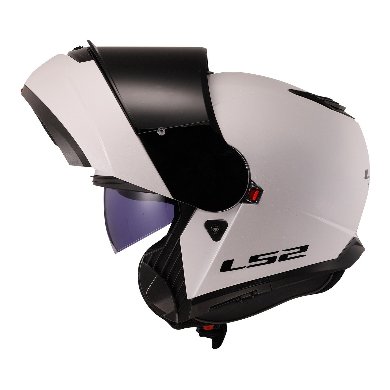 LS2 FF908 Strobe II Flip Front (S) - White 06 LS2FF9082WHTS#