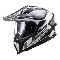LS2 MX701 Explorer HPFC Alter (L) Matte Black / White - 06 LS2MX701ALTBWL#