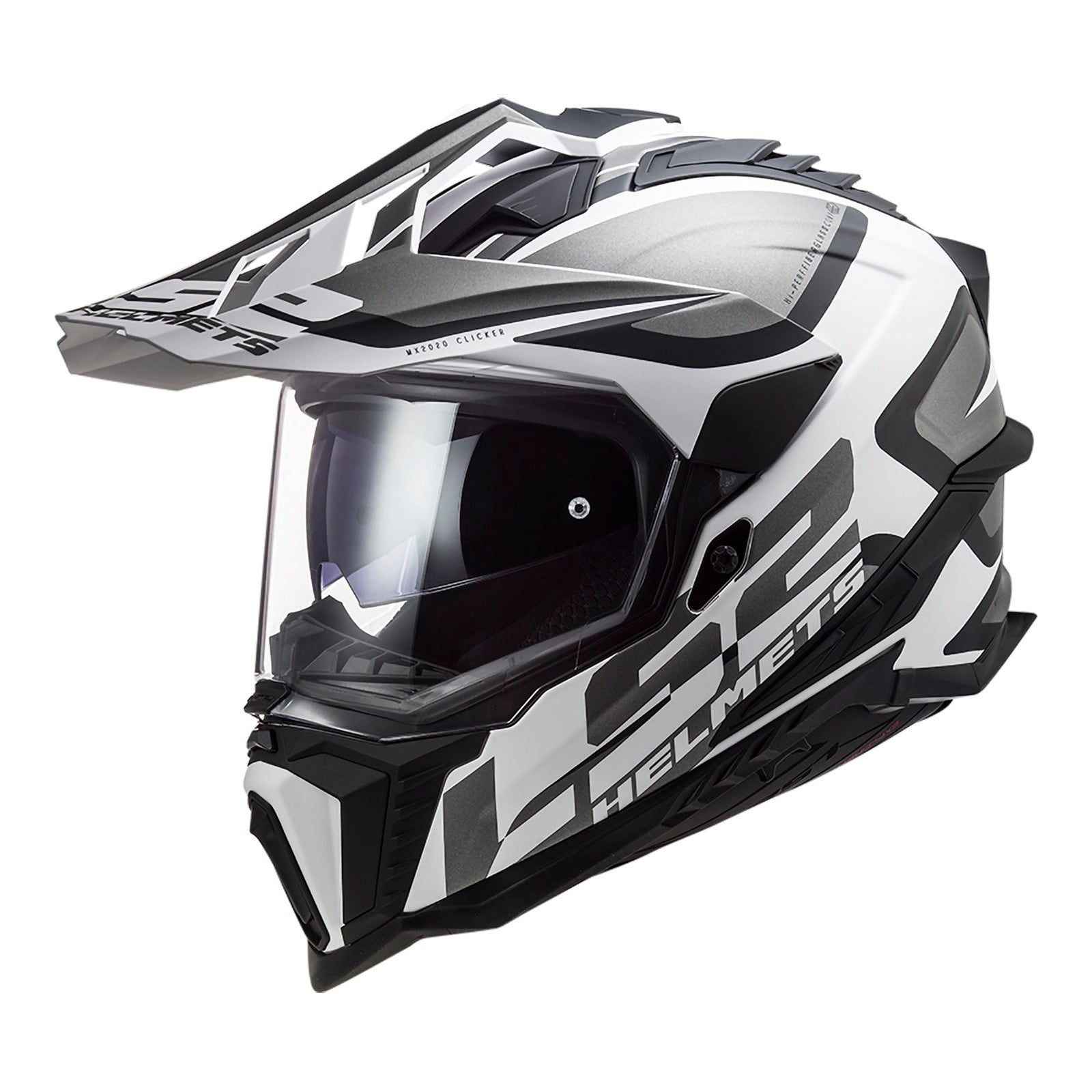 LS2 MX701 Explorer HPFC Alter (S) Matte Black / White 06 LS2MX701ALTBWS#