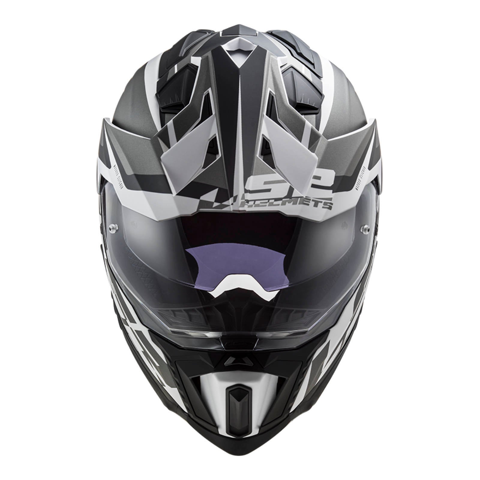 LS2 MX701 Explorer HPFC Alter (XL) Matte Black / White - 06 LS2MX701ALTBWXL#