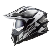LS2 MX701 Explorer HPFC Alter (XL) Matte Black / White - 06 LS2MX701ALTBWXL#