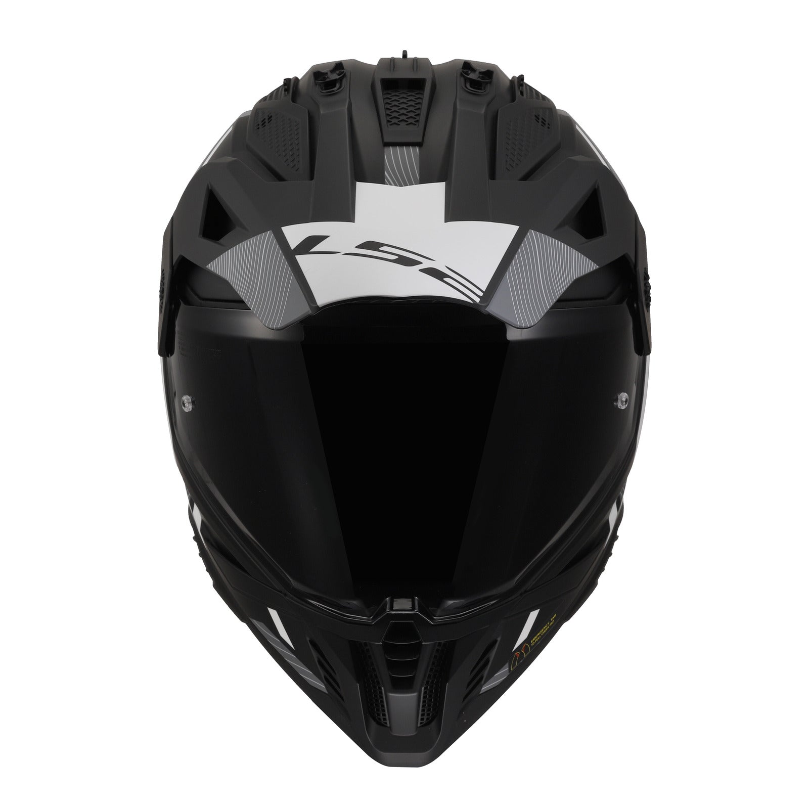 LS2 MX702 Pioneer II (XL) Hill - Matte Black / White 06 LS2MX702HMBWXL#