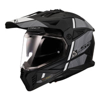 LS2 MX702 Pioneer II (XS) Hill - Matte Black / White 06 LS2MX702HMBWXS#