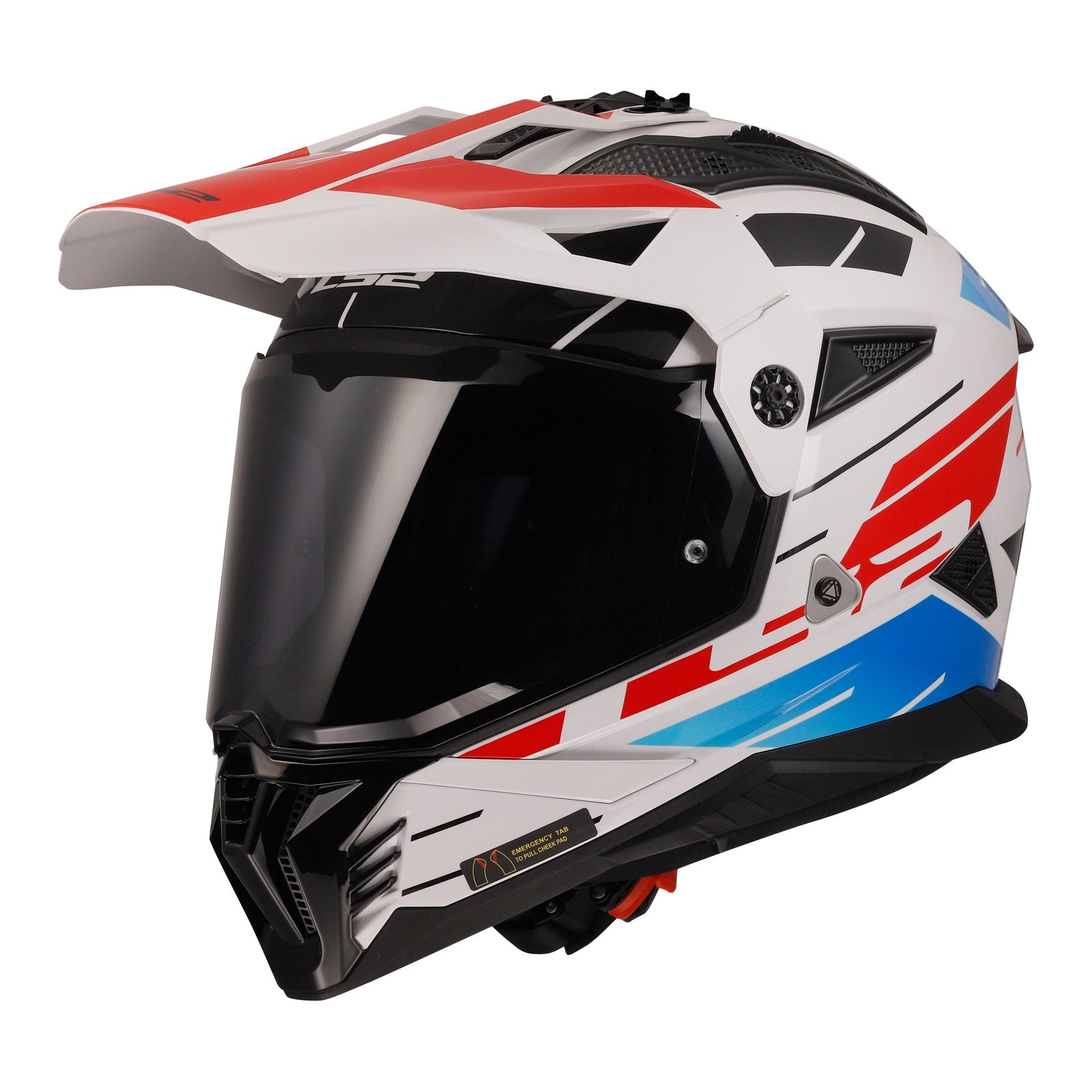 LS2 MX702 Pioneer II (XS) Namib - White / Red / Blue 06 LS2MX702NWBRXS#