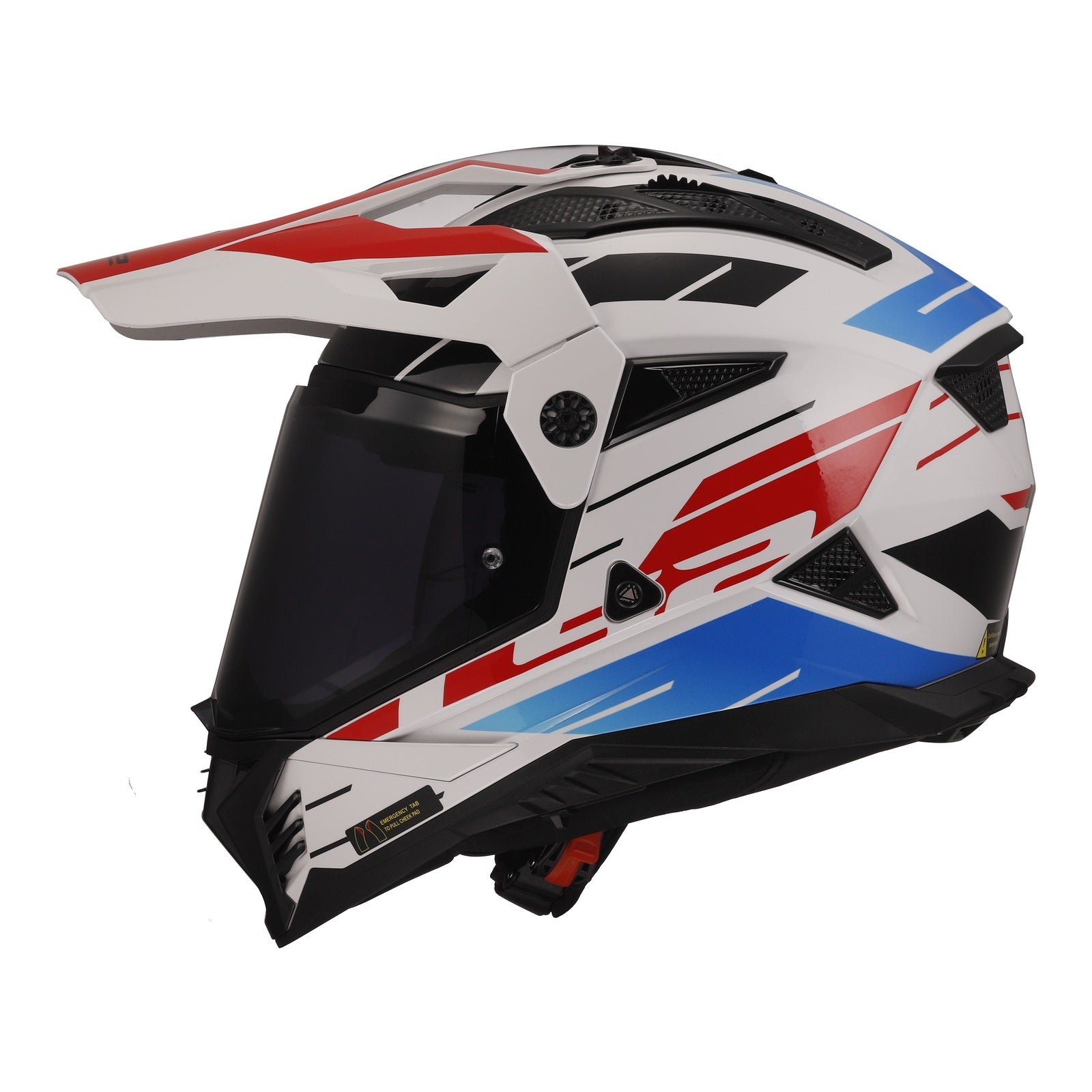 LS2 MX702 Pioneer II (XS) Namib - White / Red / Blue 06 LS2MX702NWBRXS#