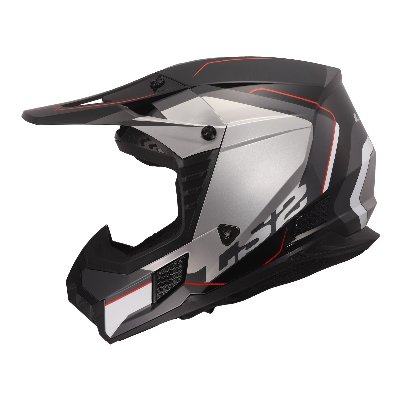 LS2 MX706 COZ Arched Helmet - Black / Silver / Titanium (S) LS2MX706ABSTS#