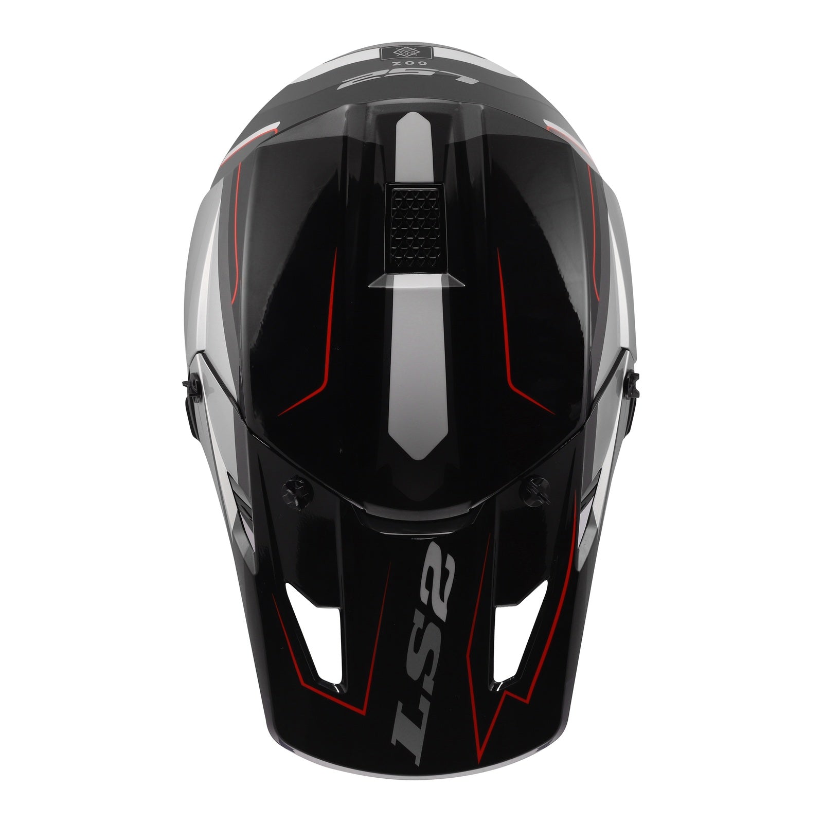 LS2 MX706 COZ Arched Helmet - Black / Silver / Titanium (XS) LS2MX706ABSTXS#