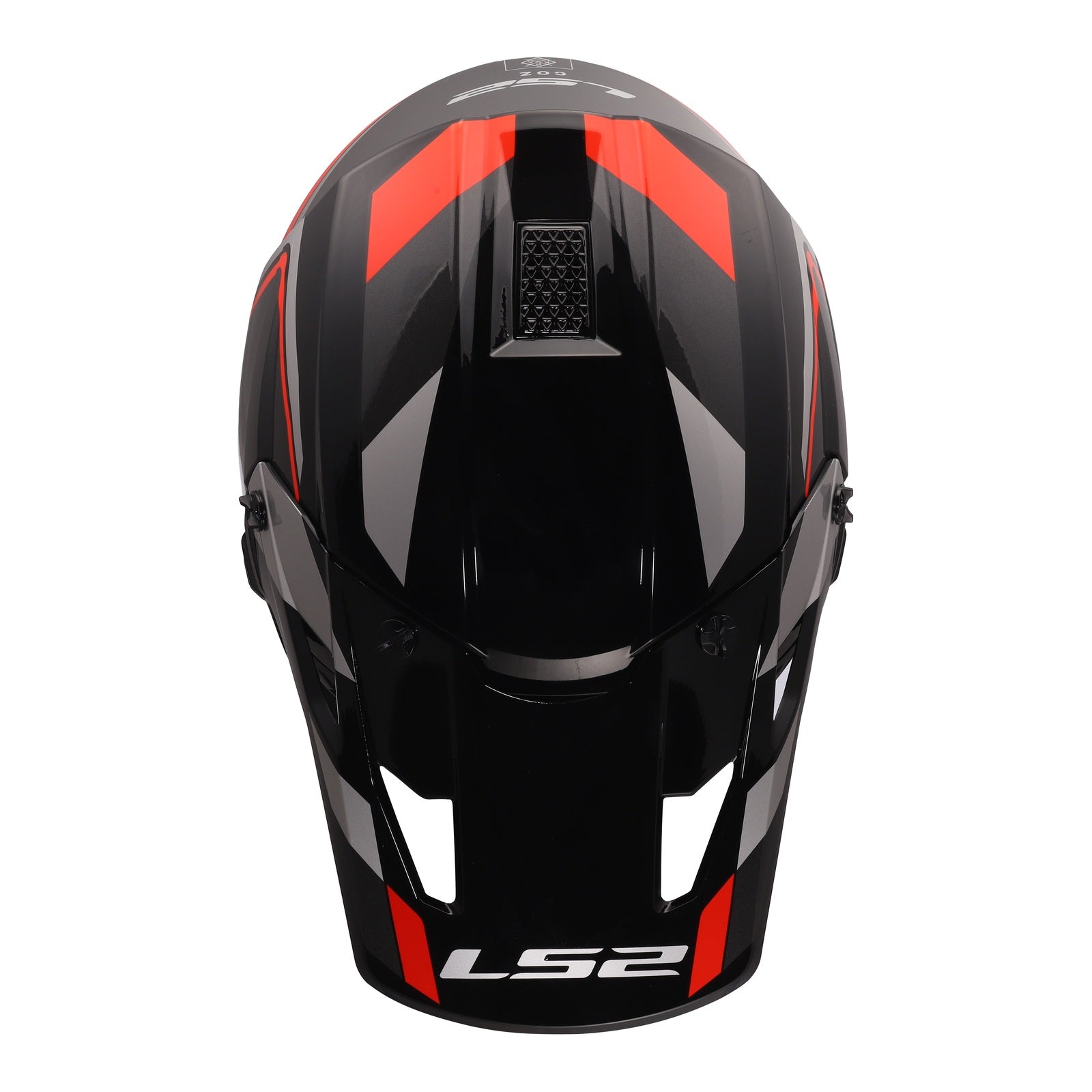 LS2 MX706 COZ Frontier II Helmet - Red / Black / Titanium (2XL) LS2MX706FRBT2XL#