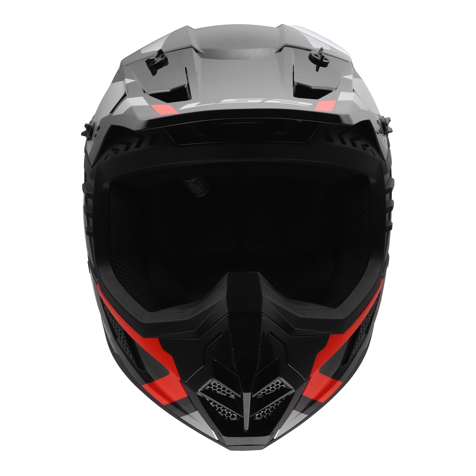 LS2 MX706 COZ Frontier II Helmet - Red / Black / Titanium (XS) LS2MX706FRBTXS#