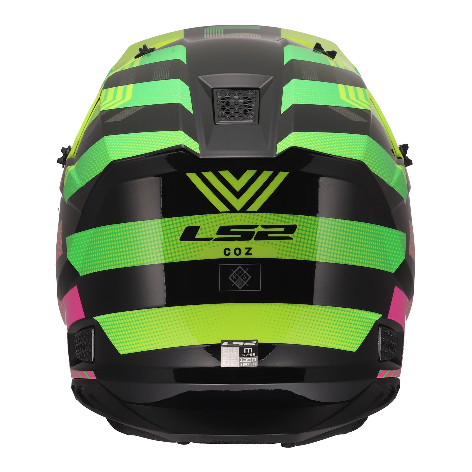 LS2 MX706J COZ Junior Helmet - Chromatic Black / Hi-Vis Pink (L) LS2MX706JCBHVYPYL#