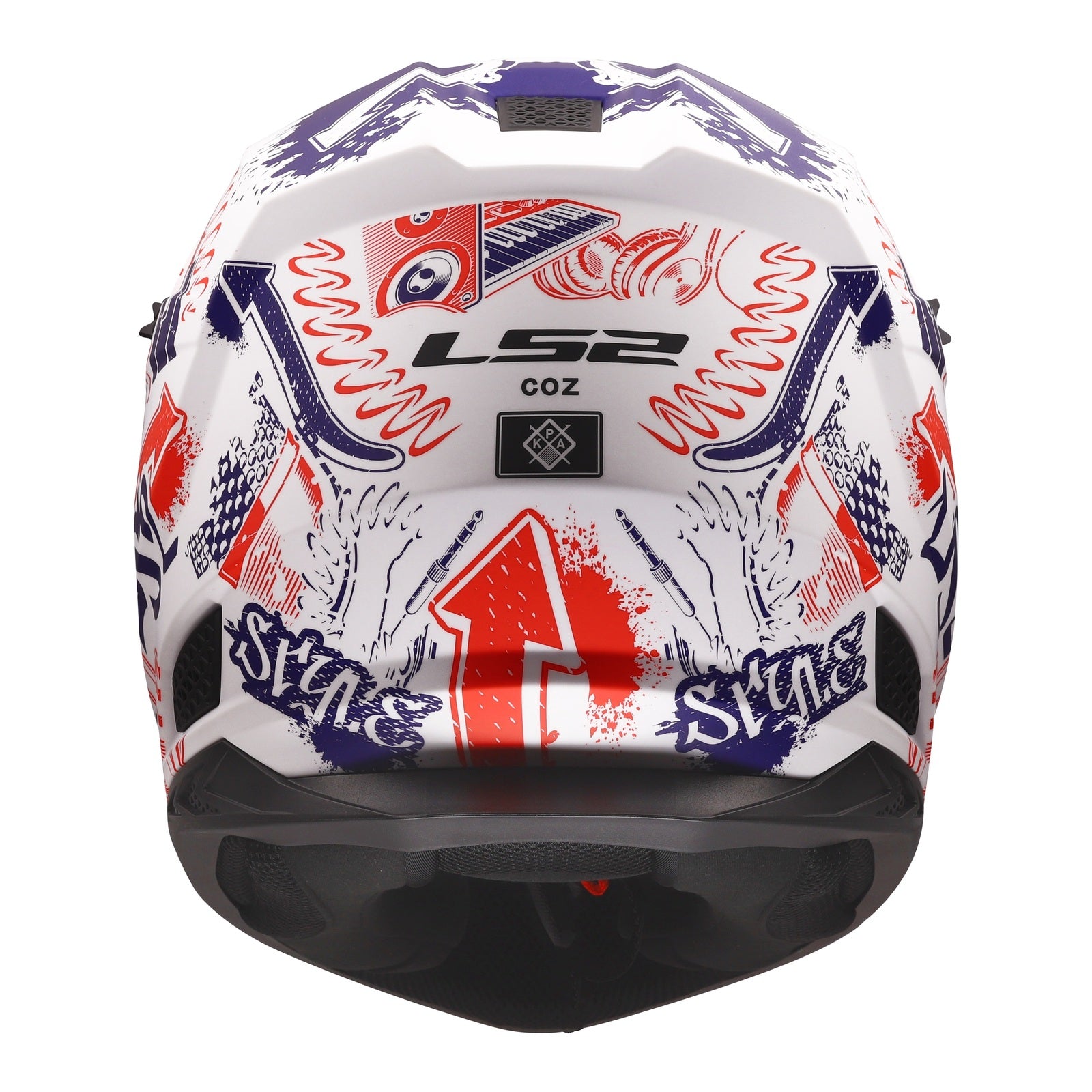 LS2 MX706J COZ Fantasy Junior Helmet - Matte White / Red / Blue 06 (L) LS2MX706JFWRBYL#
