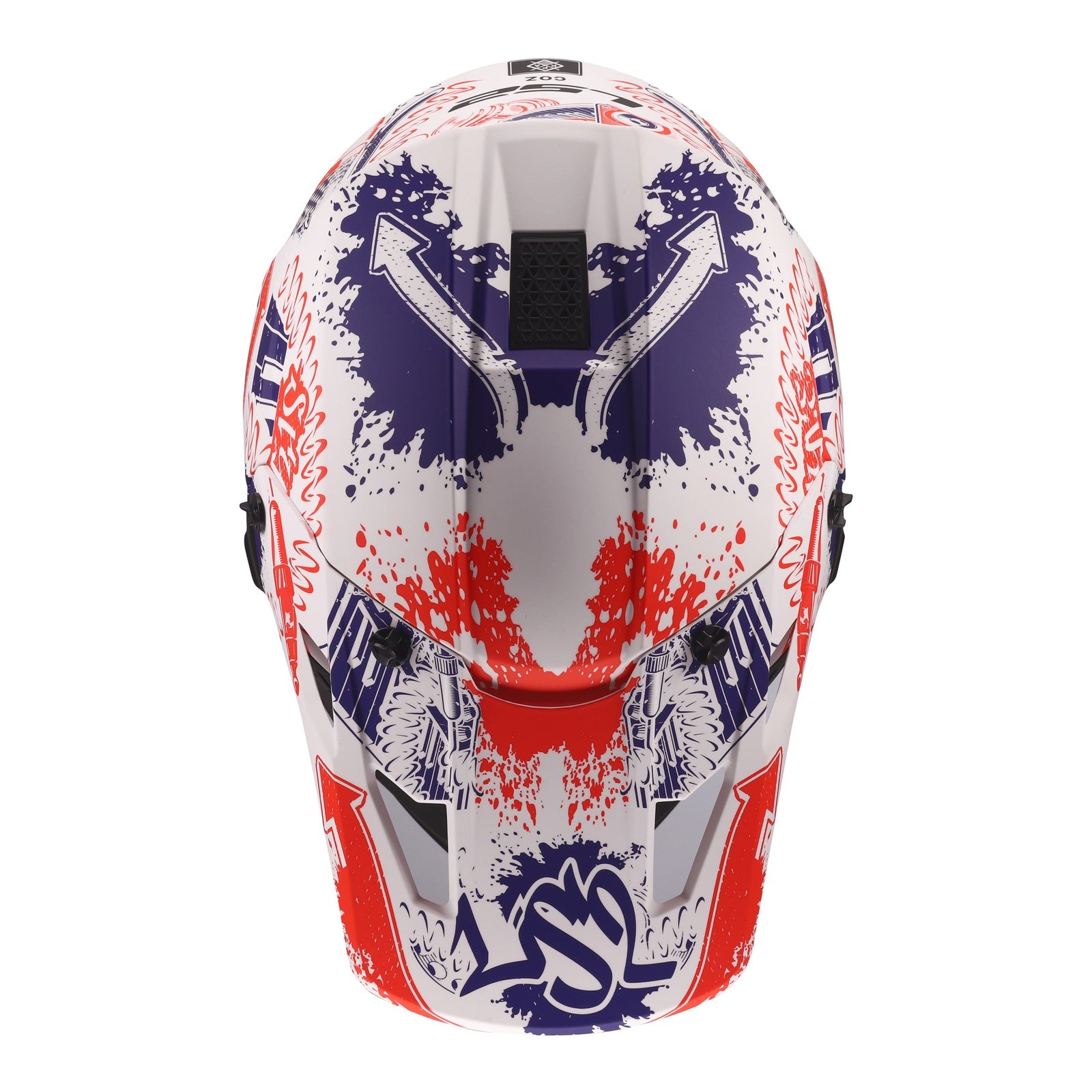 LS2 MX706J COZ Fantasy Junior Helmet - Matte White / Red / Blue 06 (M) LS2MX706JFWRBYM#