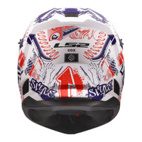 LS2 MX706J COZ Fantasy Junior Helmet - Matte White / Red / Blue 06 (M) LS2MX706JFWRBYM#