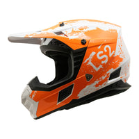 LS2 MX706J COZ Hyde Junior Hemlet - Orange/White (YS) LS2MX706JHORGWHYS#
