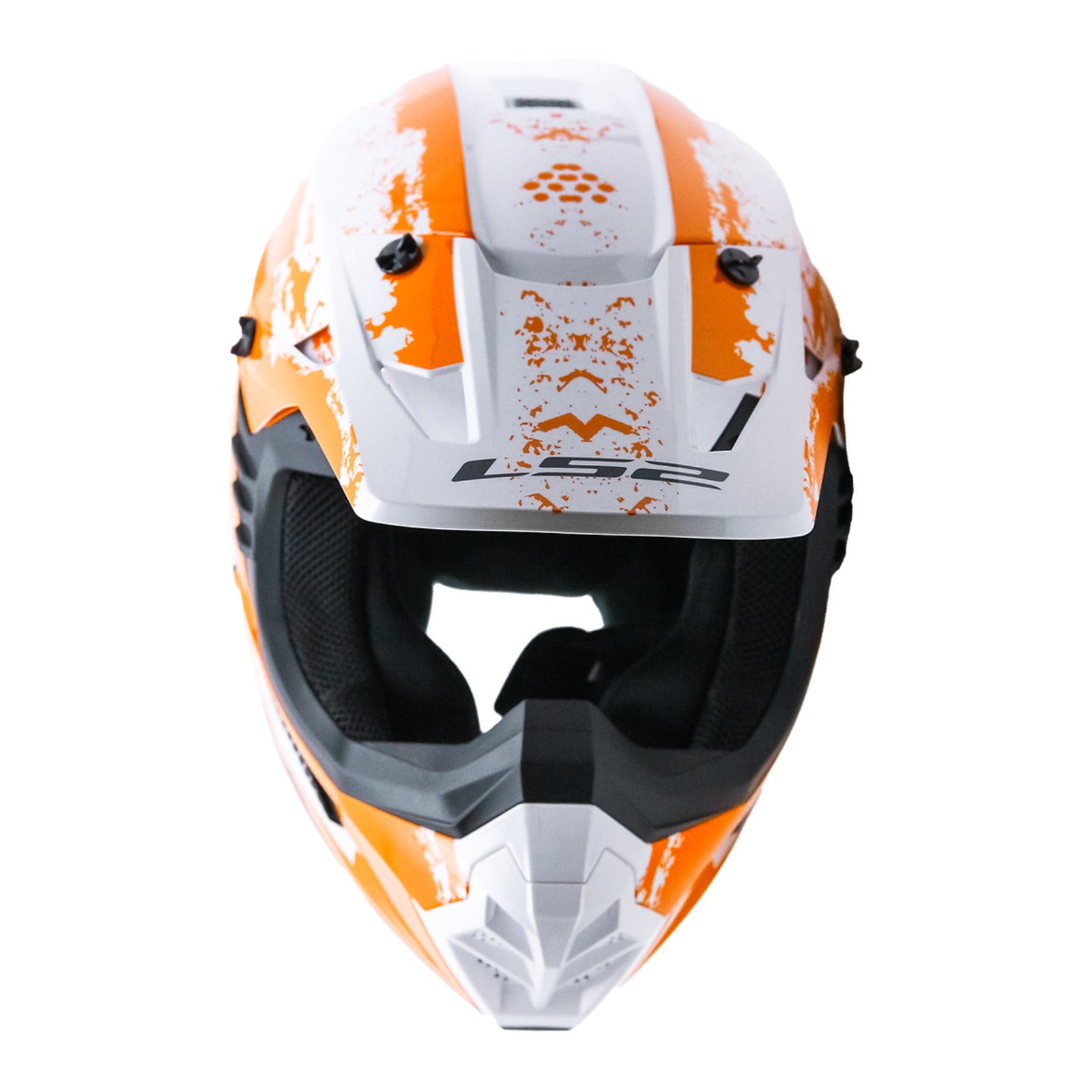 LS2 MX706J COZ Hyde Junior Hemlet - Orange/White (YS) LS2MX706JHORGWHYS#