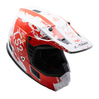 LS2 MX706J COZ Hyde Junior Helmet - Red/White (YL) LS2MX706JHREDWHYL#