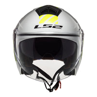 LS2 OF573 Twister II (XS) Luna - White / Sil LS2OF573WHTXS#