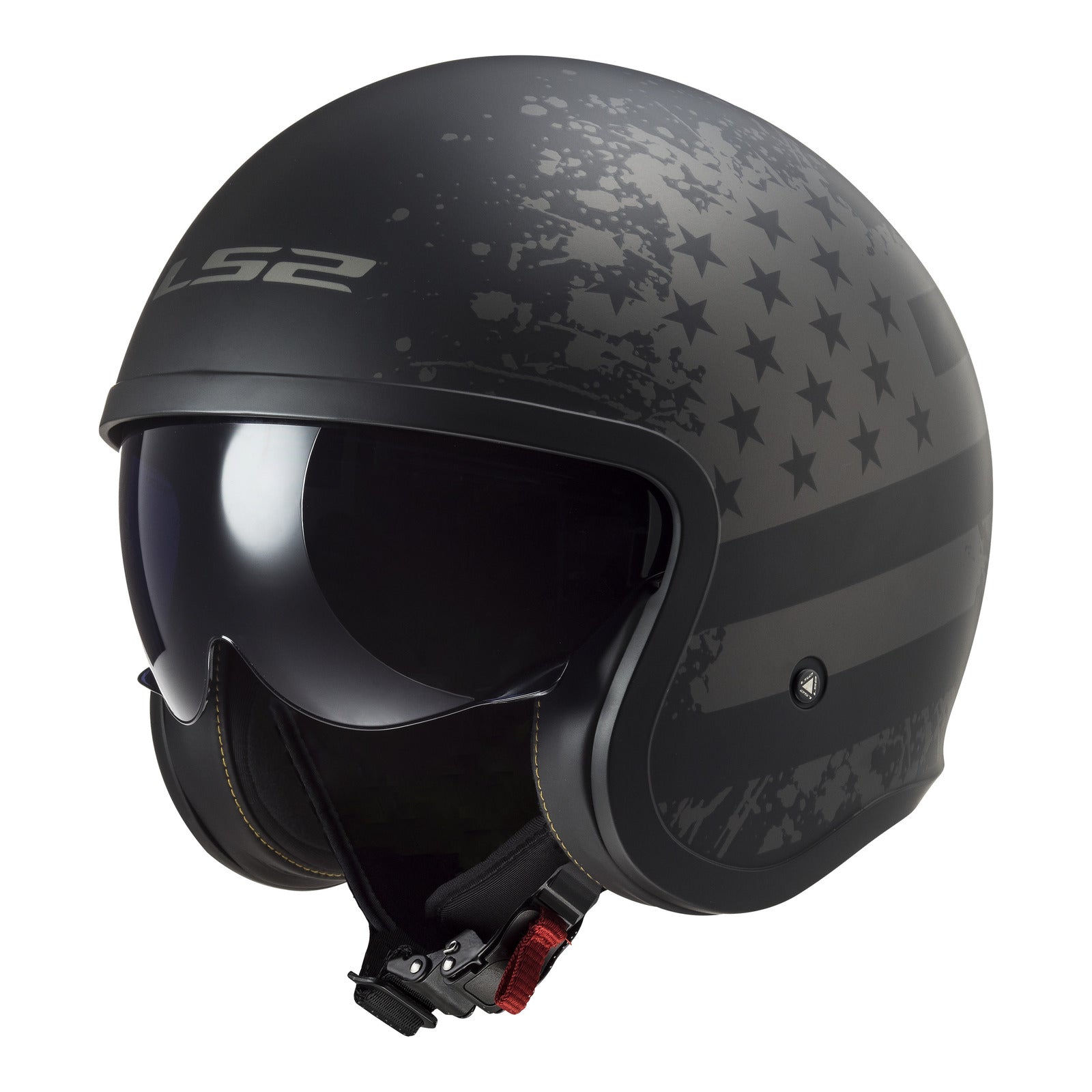 LS2 OF599 Spitfire II (L) - Matte Black Flag Helmet 06 LS2OF5992MBFLAGL#