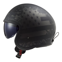 LS2 OF599 Spitfire II (L) - Matte Black Flag Helmet 06 LS2OF5992MBFLAGL#