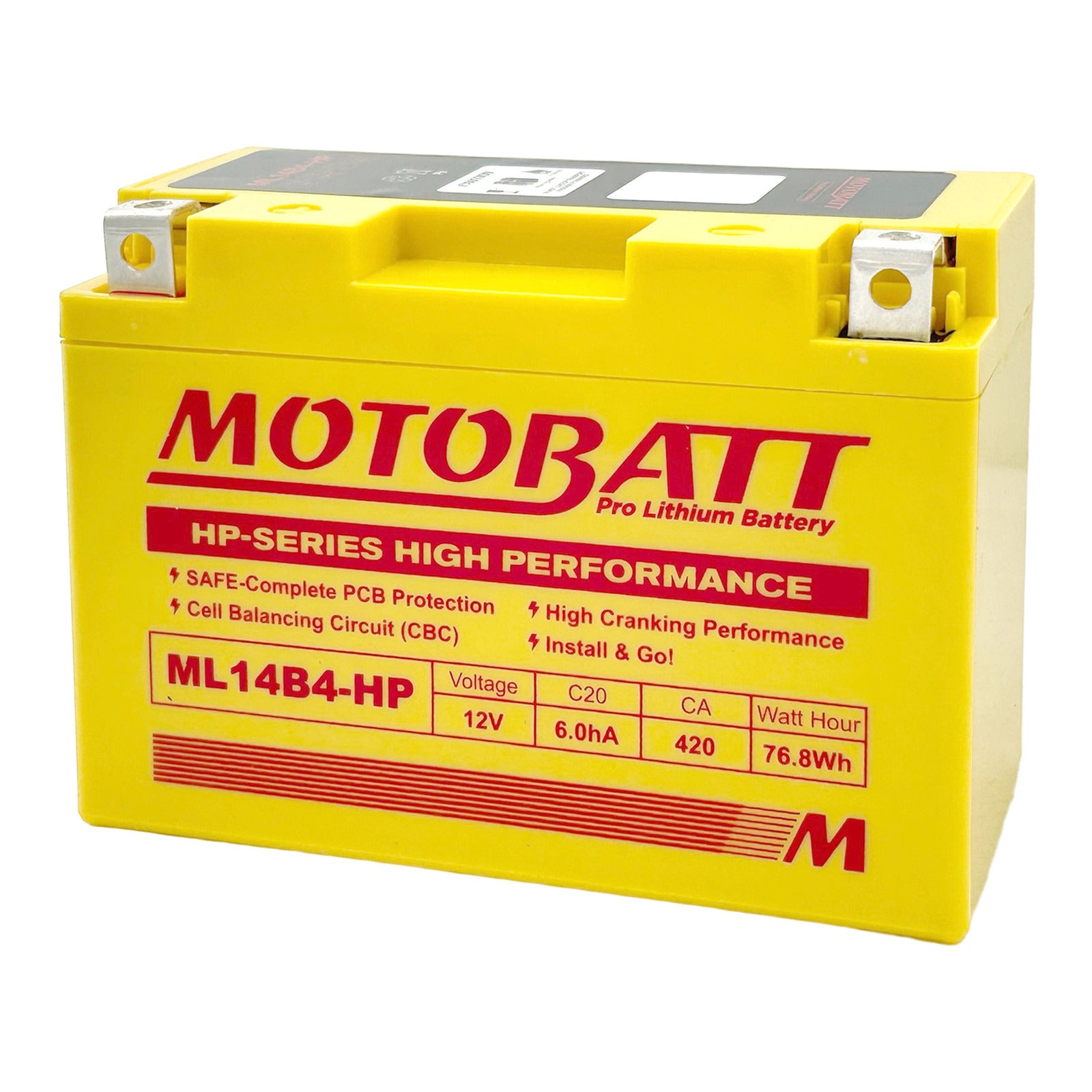 Motobatt Pro Lithium Battery ML14B4-HP *6 MBL14B4HP#