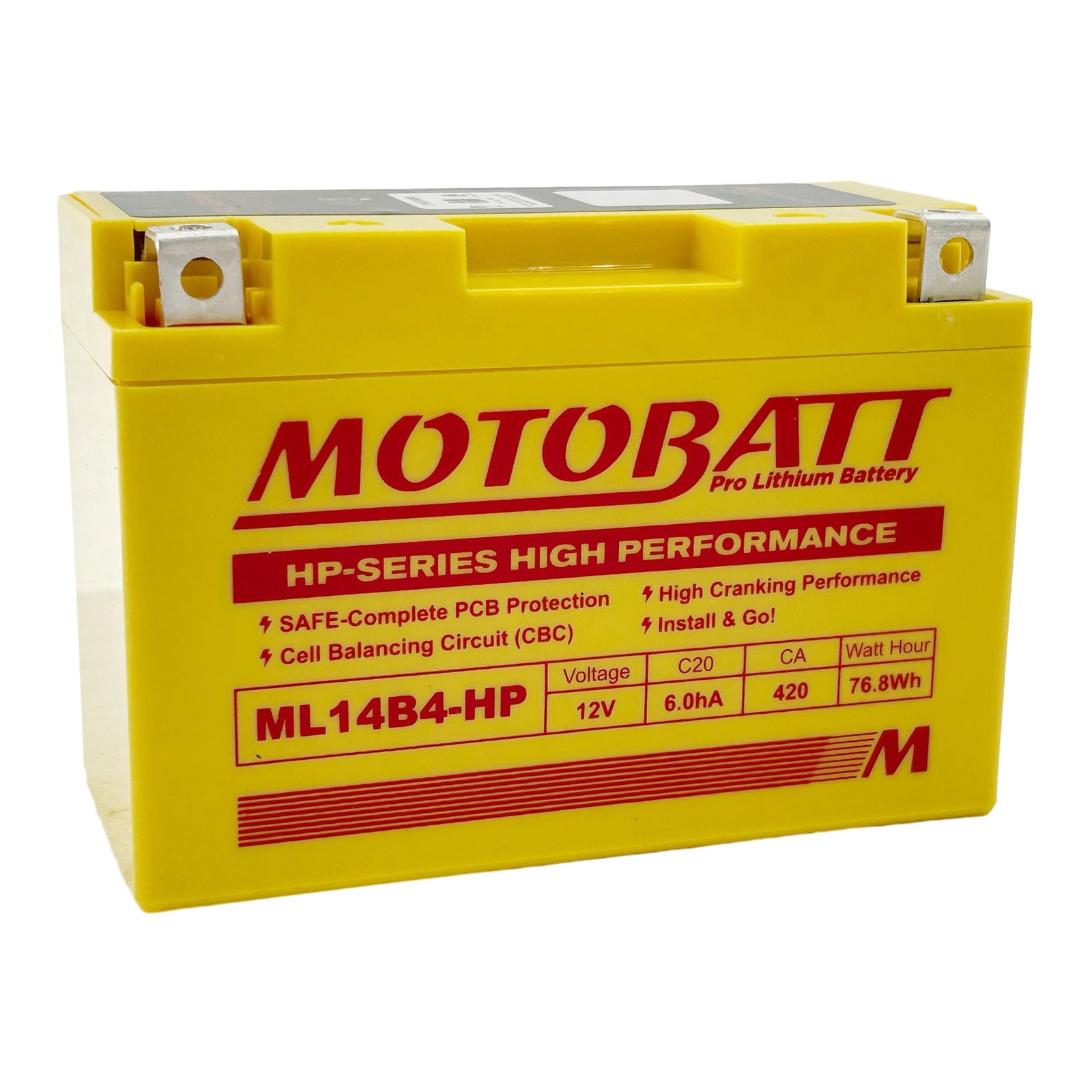 Motobatt Pro Lithium Battery ML14B4-HP *6 MBL14B4HP#