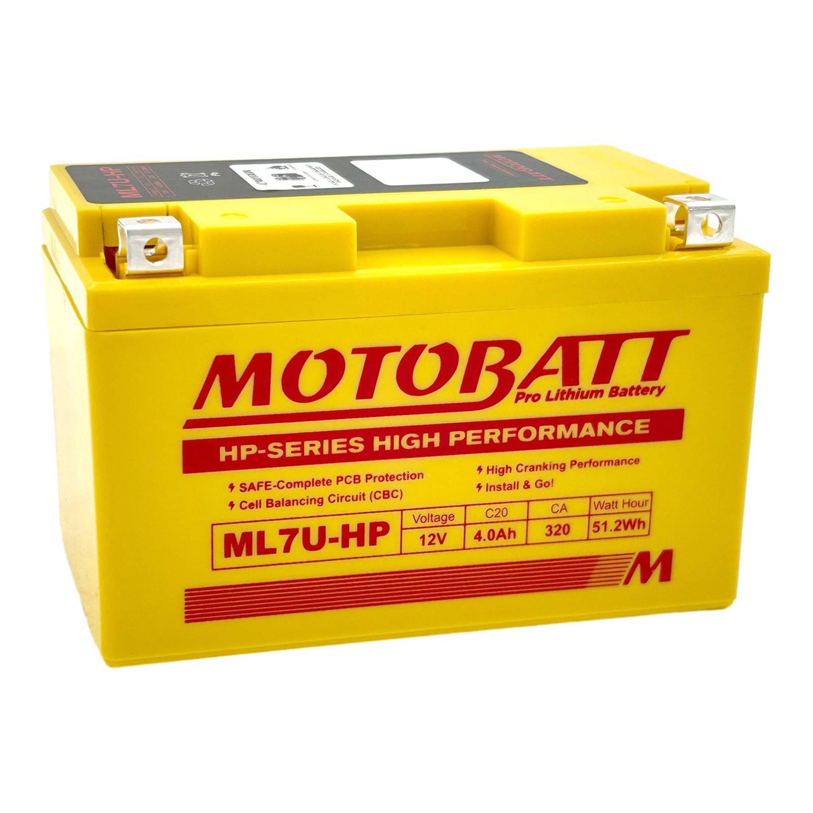 Motobatt Pro Lithium Battery ML7U-HP *8 MBL7UHP#