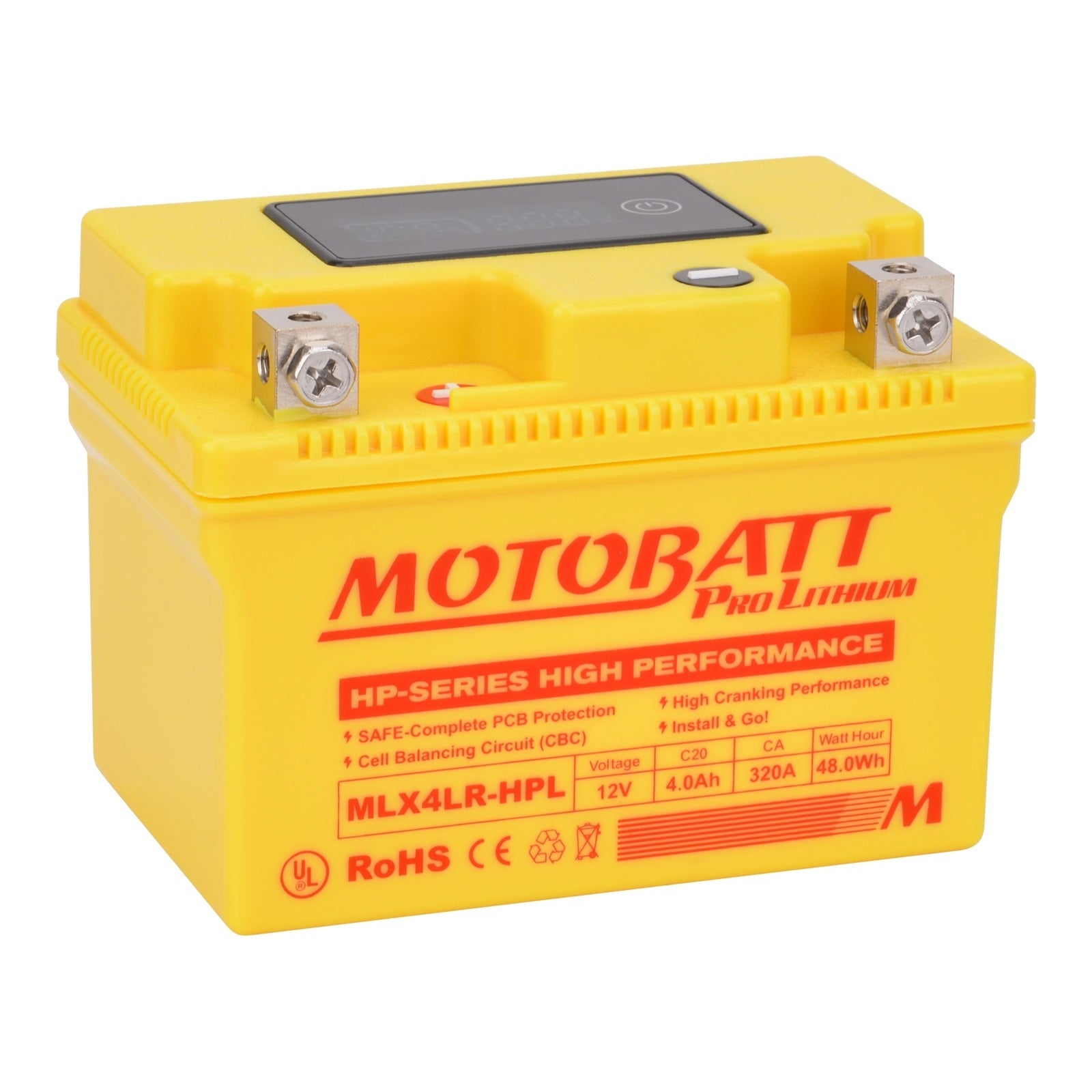 Motobatt Pro Lithium Battery MLX4LR-HPL *10 for Yamaha MBLX4LRHPL#
