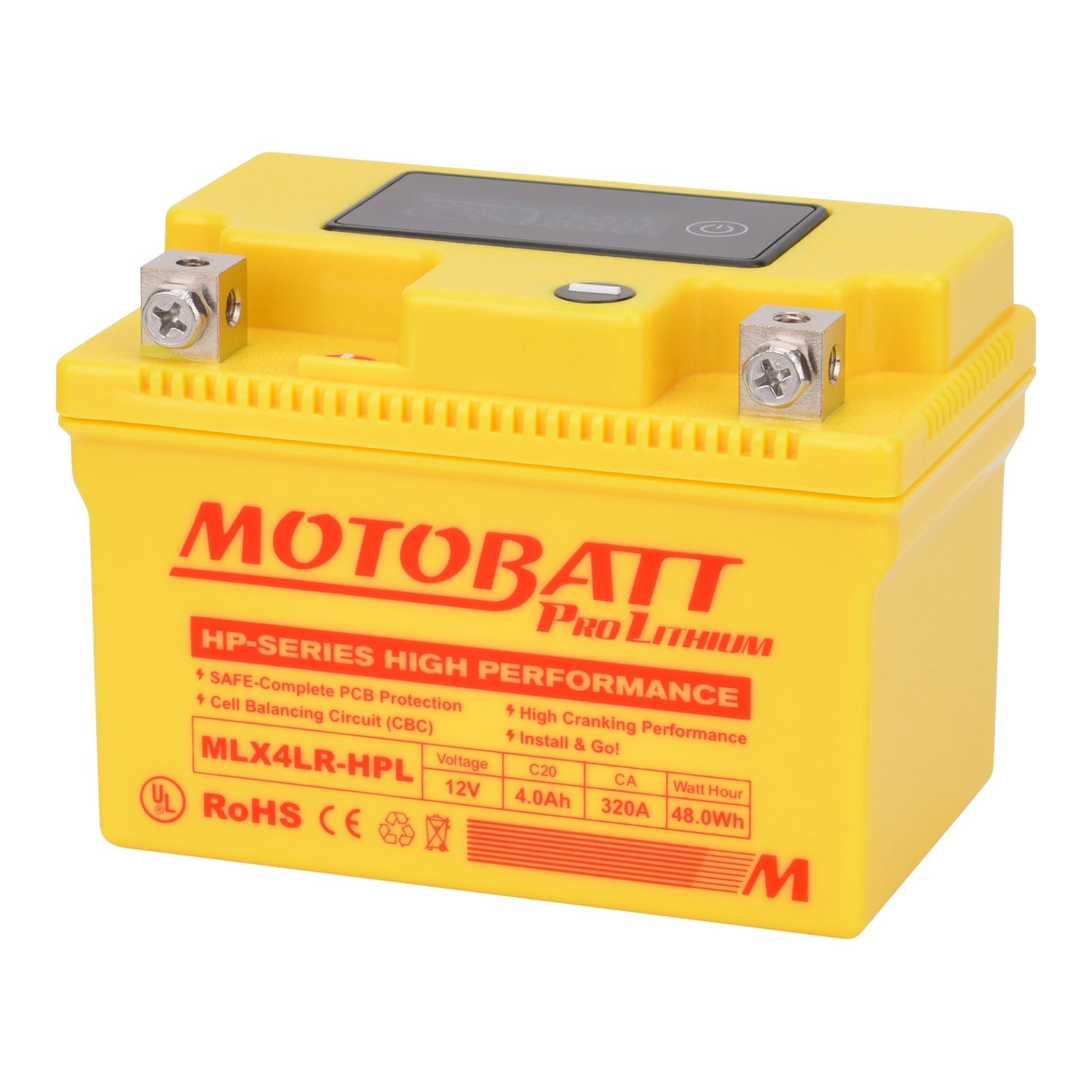 Motobatt Pro Lithium Battery MLX4LR-HPL *10 for Yamaha MBLX4LRHPL#