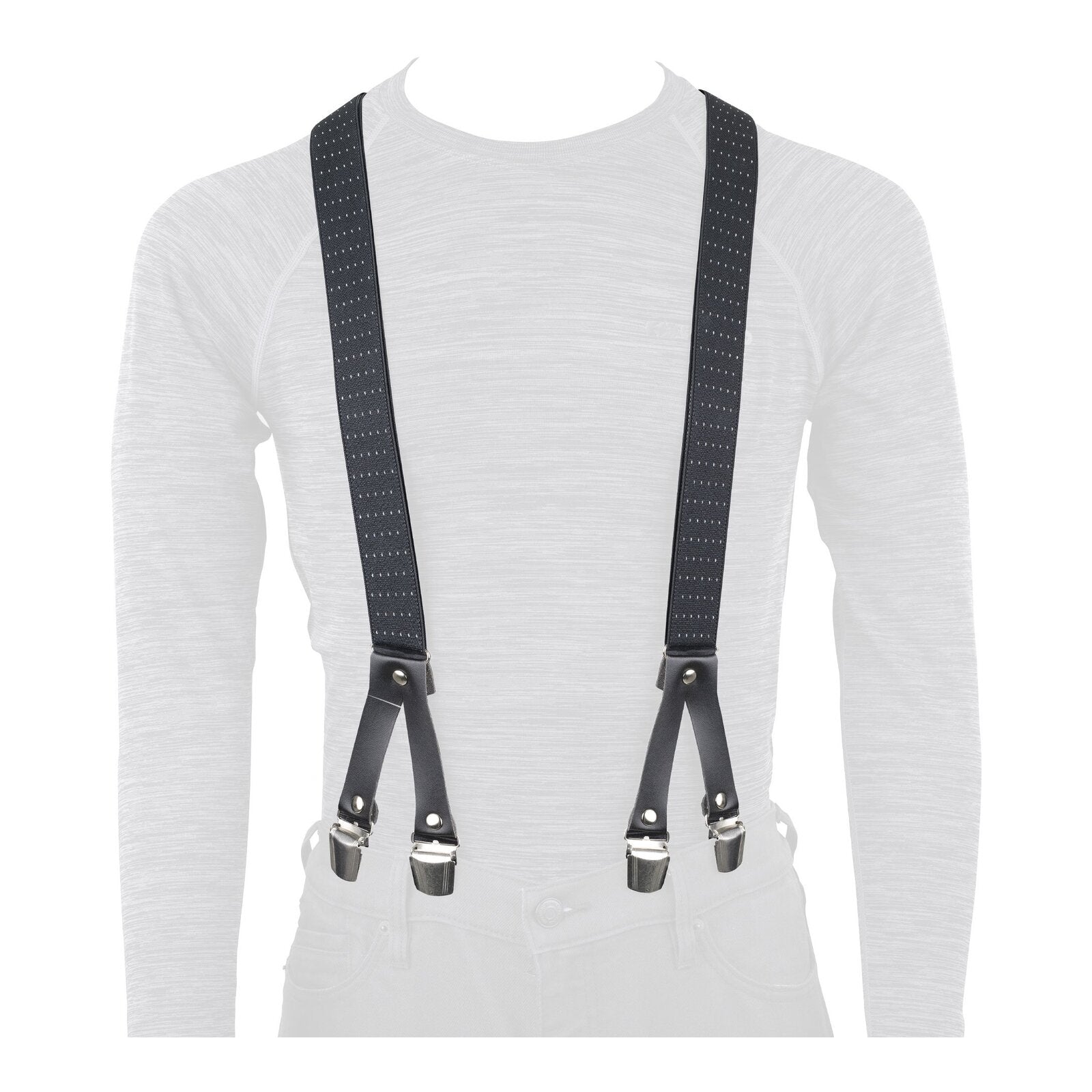 Oxford Riggers Braces Chic Black OXCA070#