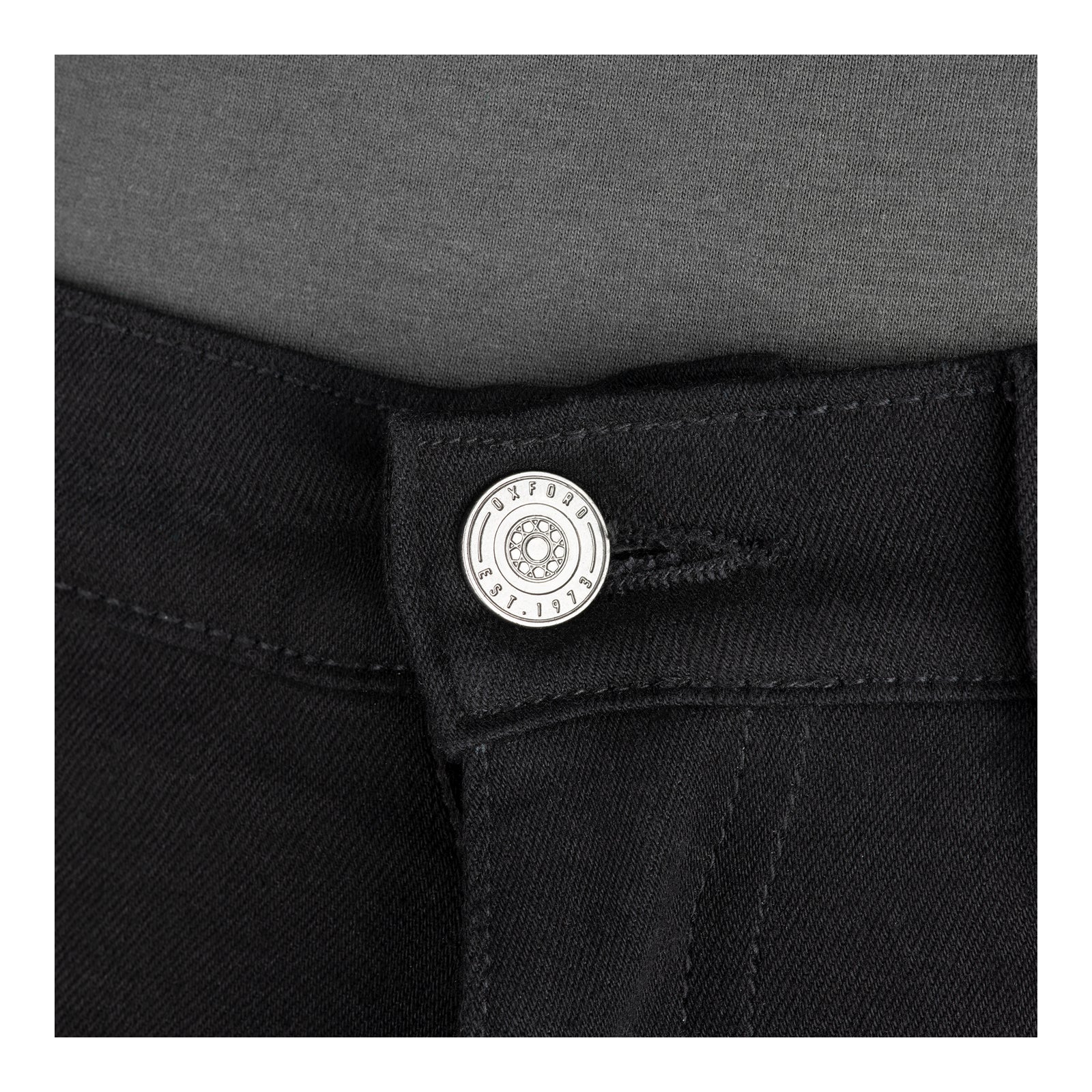 Oxford AA Super Stretch Men's Jean - Black (Regular) (36R) OXDM229601R36#