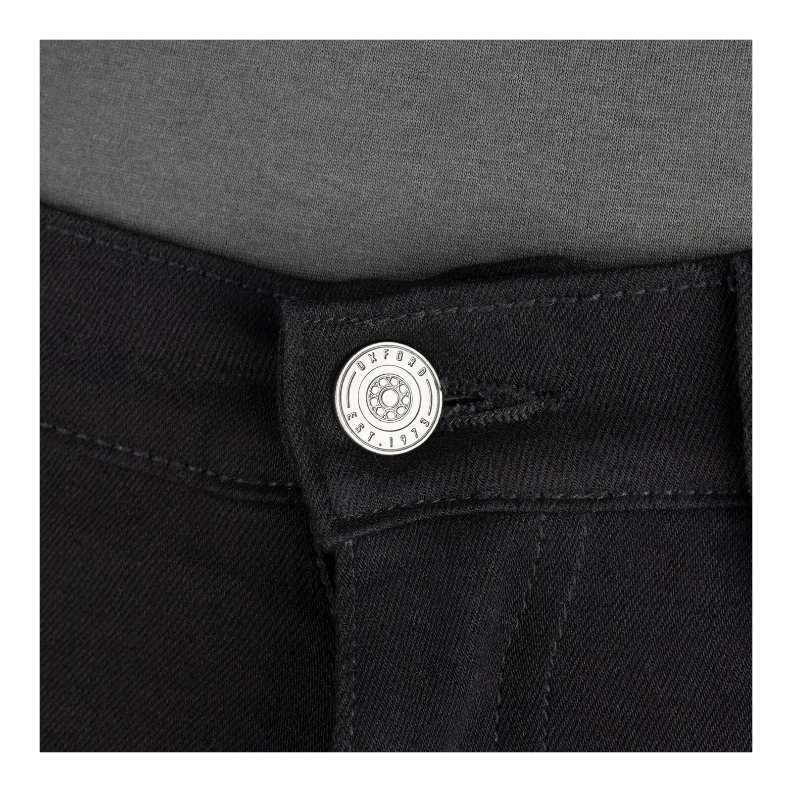 Oxford AA Super Stretch Men's Jean - Black (Short) (34S) OXDM229601S34#