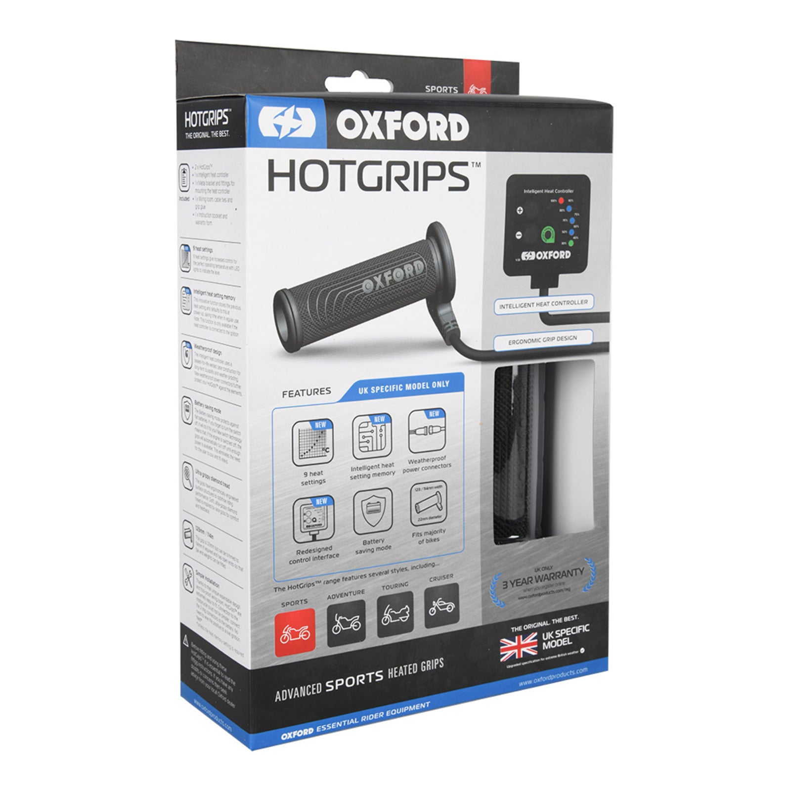 Oxford Hotgrips Advanced Sports 9-Stage OXEL692UK#
