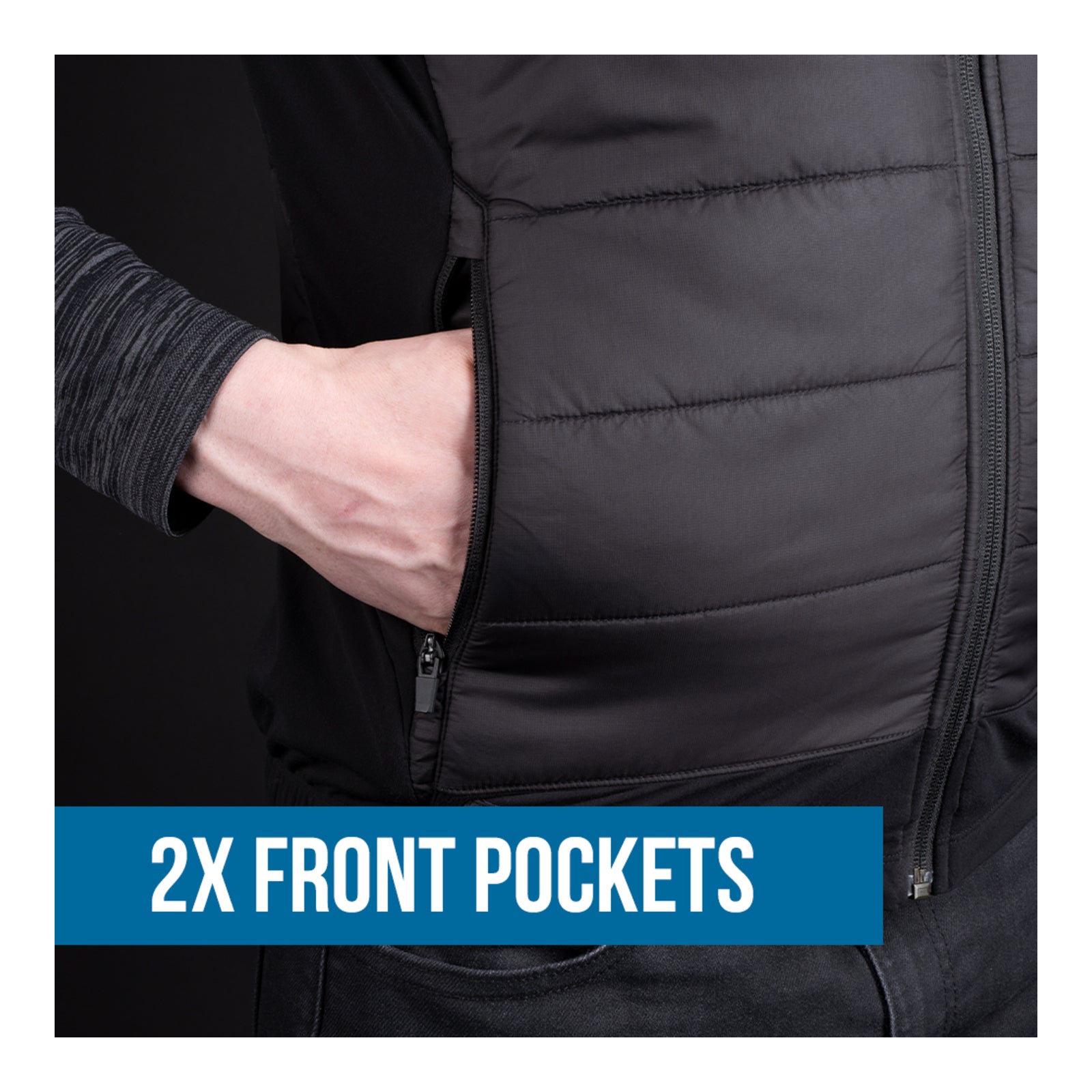 Oxford Advanced Expedition Men's Gilet/Vest - Black (S) OXLA230101S#