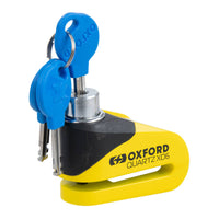 Oxford Quartz XD6 Disc Lock - Yellow / Black OXLK207#